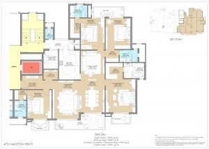 Type A typical unit floor plan – Tower 125